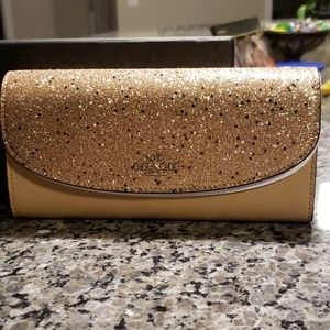 Coach Star Glitter Slim Envelope Wallet